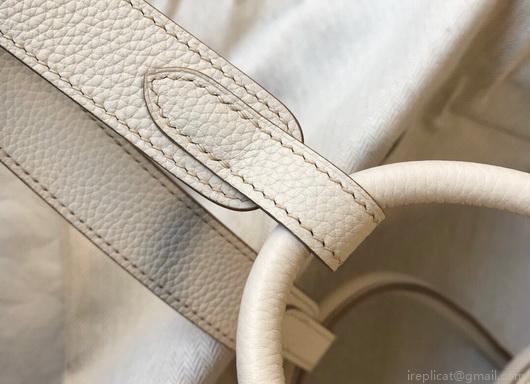 Hermes Lindy 26cm Designer Tote Shoulder Bags Wihte Gold
