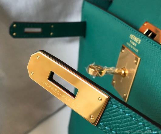 Hermes Sellier Kelly 28cm of Epsom Leather Bag 20336 Green