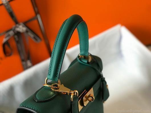 Hermes Sellier Kelly 28cm of Epsom Leather Bag 20336 Green