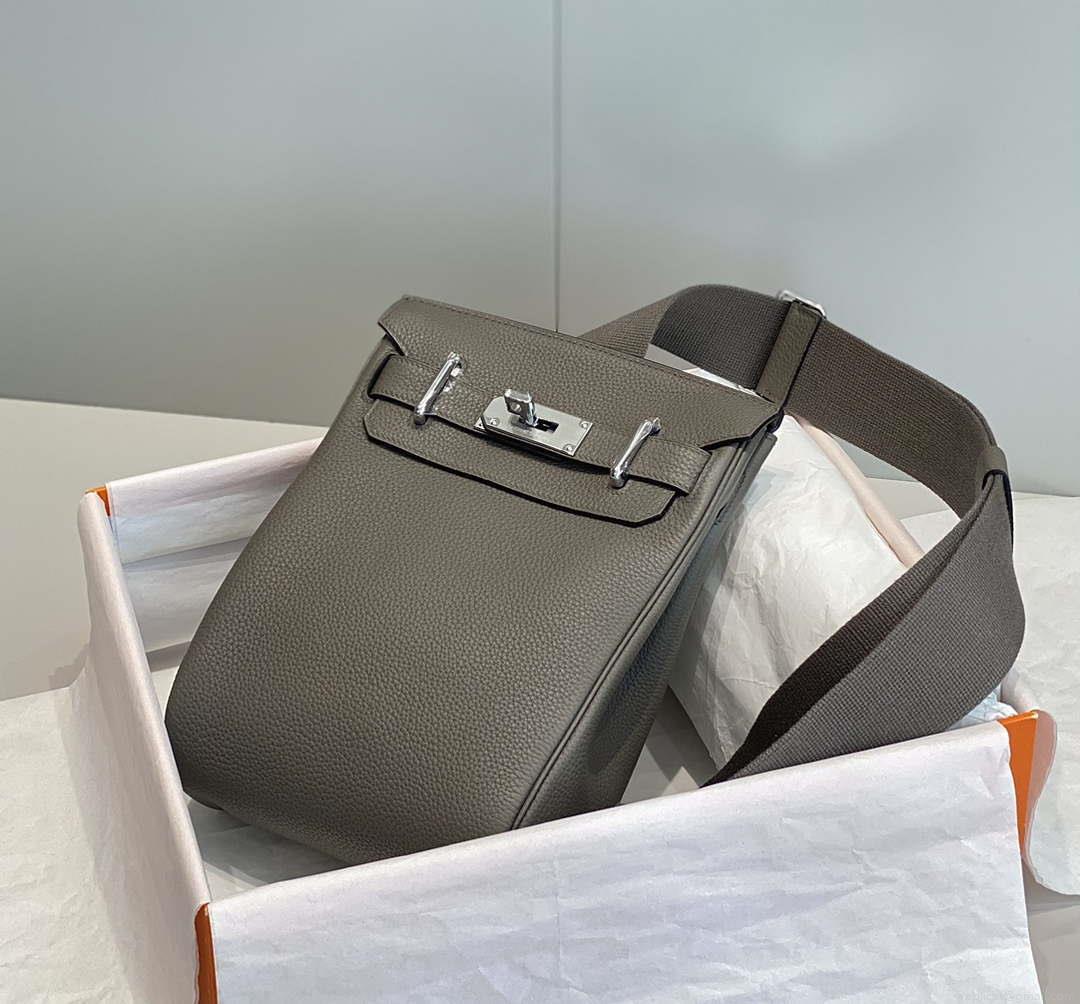 Hermes H083591CK89 Hac a Dos GM backpack Pewter gray