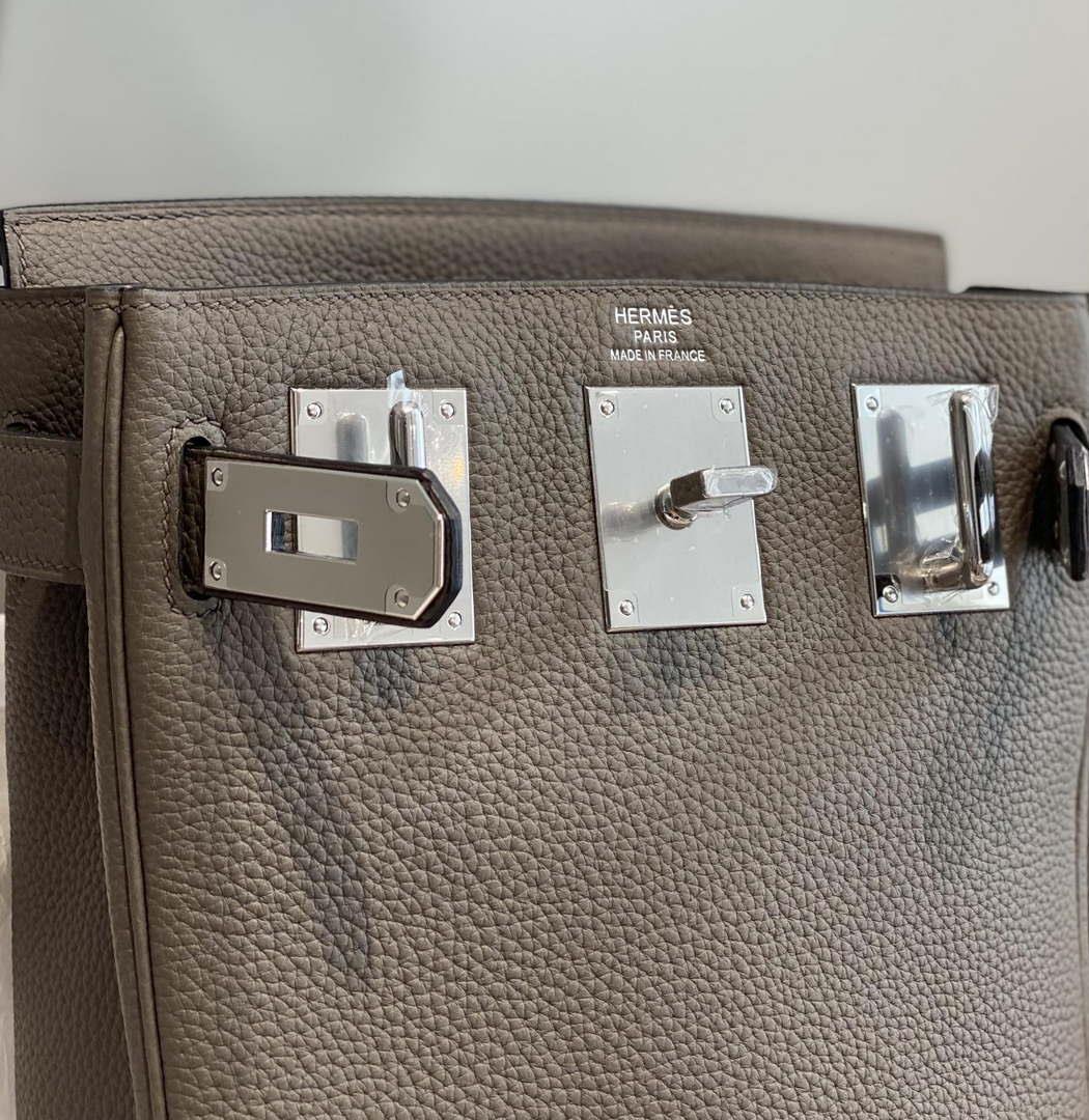 Hermes H083591CK89 Hac a Dos GM backpack Pewter gray