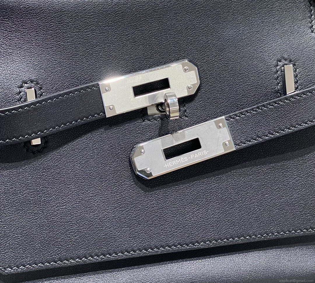 Hermes 316413 Jyspiere Leather Hermes bags Black H900915