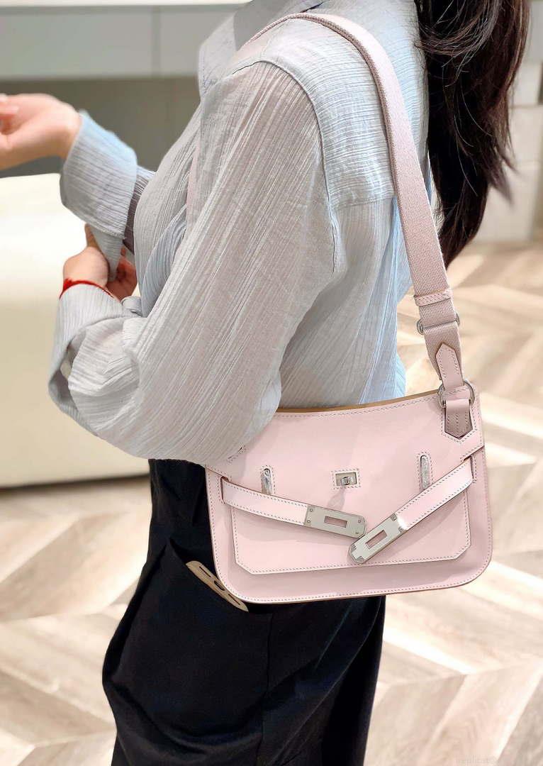 Hermes 316413 Jyspiere Leather Hermes bags Pink H900916