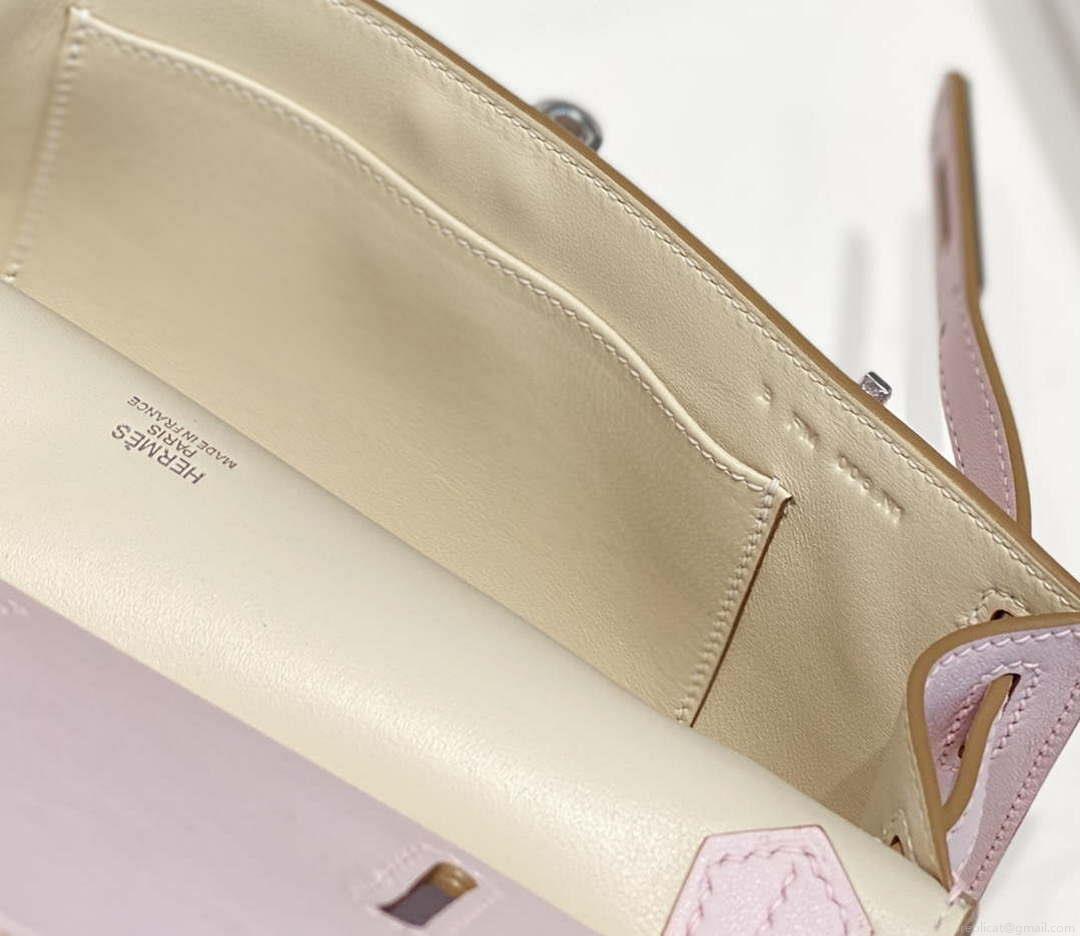 Hermes 316413 Jyspiere Leather Hermes bags Pink H900916