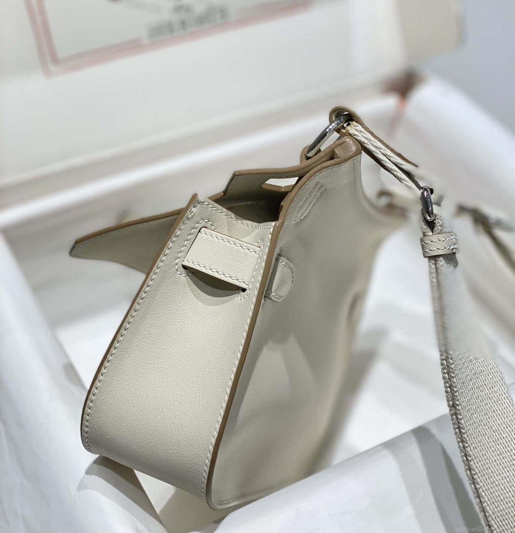 Hermes 316413 Jyspiere Leather Hermes bags White H900917