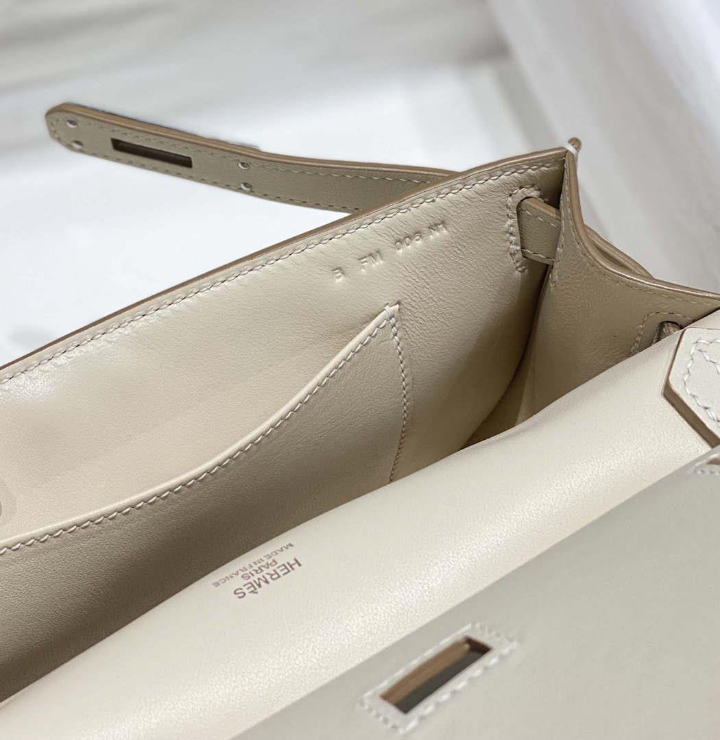 Hermes 316413 Jyspiere Leather Hermes bags White H900917