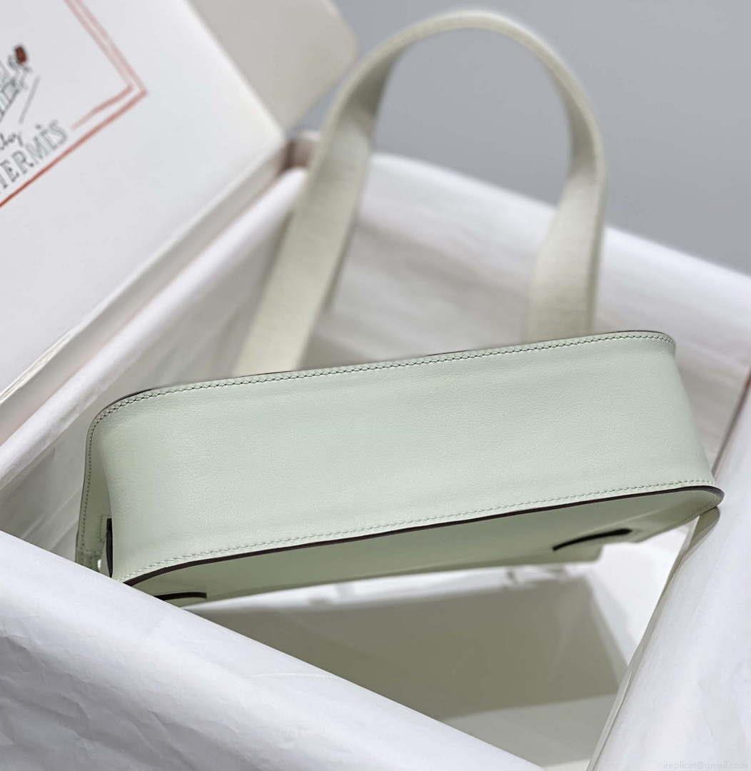 Hermes 316413 Jyspiere Leather Hermes bags Light Green H900919