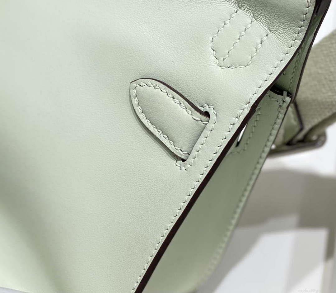 Hermes 316413 Jyspiere Leather Hermes bags Light Green H900919