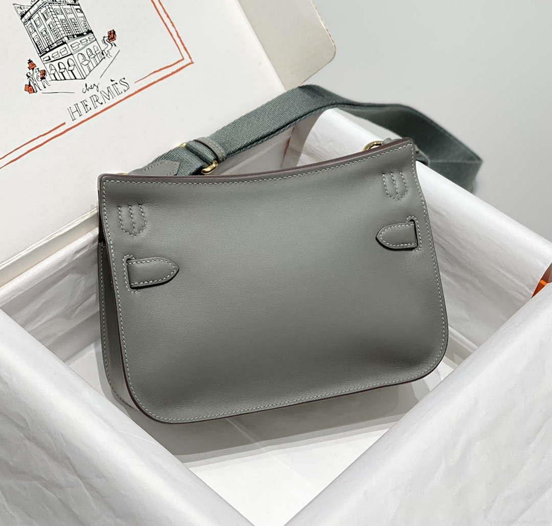 Hermes 316413 Jyspiere Leather Hermes bags Gray h900920