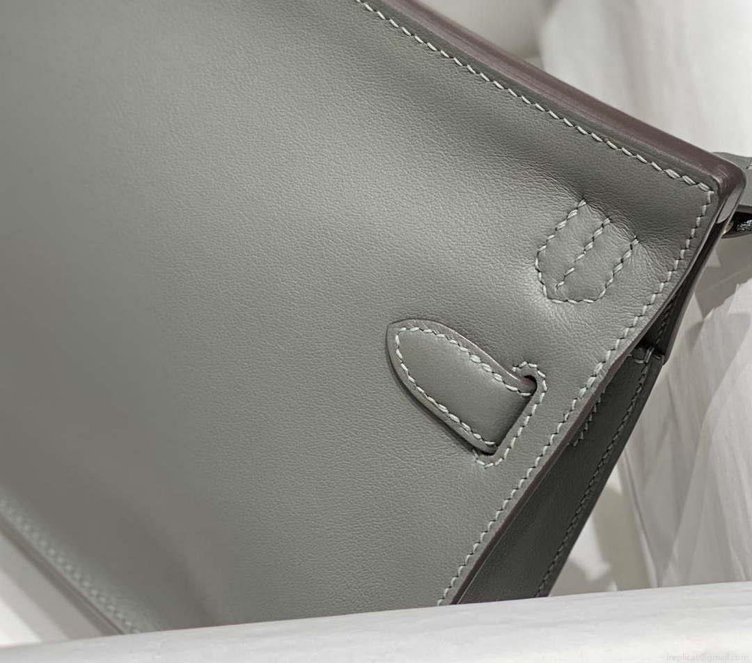 Hermes 316413 Jyspiere Leather Hermes bags Gray h900920