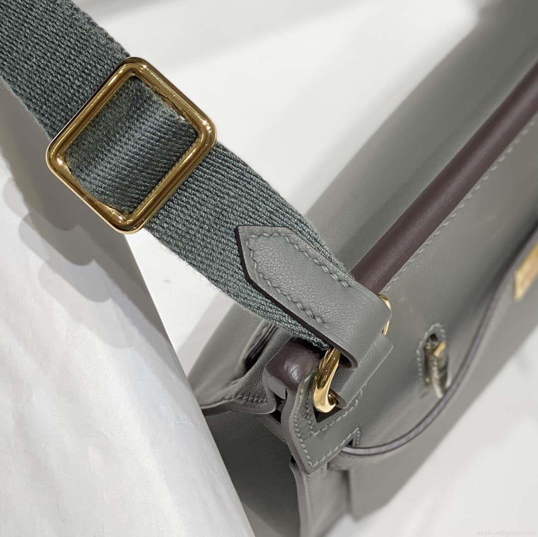 Hermes 316413 Jyspiere Leather Hermes bags Gray h900920