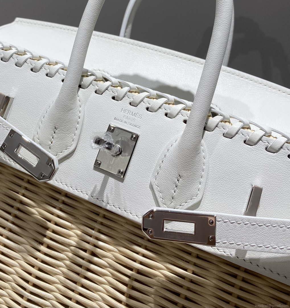 Hermes Picnic Sellier Birkin 25 Barenia Palladium Hardware H21800