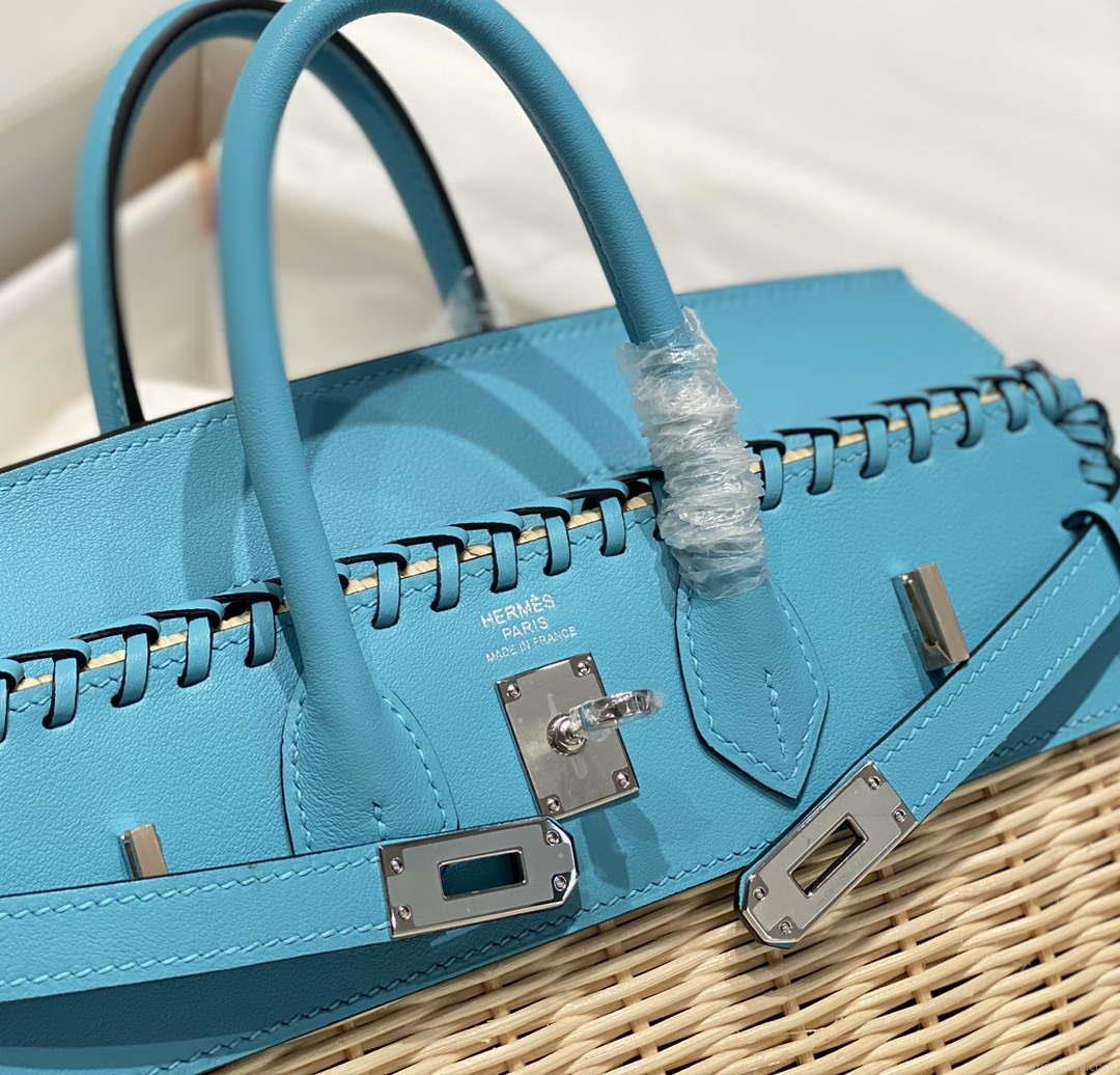 Hermes Picnic Sellier Birkin 25 Barenia Palladium Hardware H21801