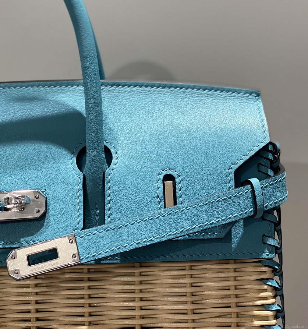 Hermes Picnic Sellier Birkin 25 Barenia Palladium Hardware H21801