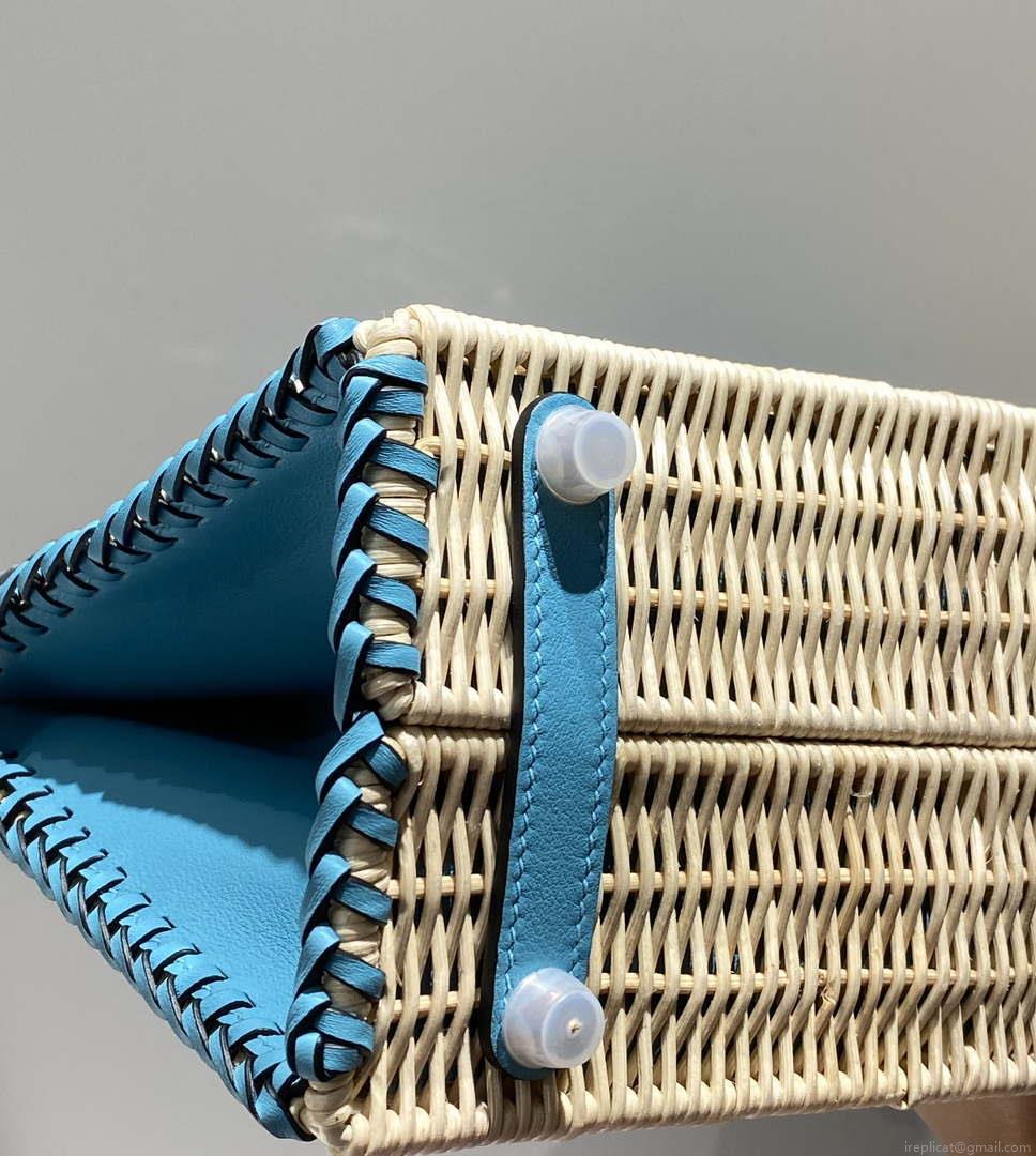Hermes Picnic Sellier Birkin 25 Barenia Palladium Hardware H21801