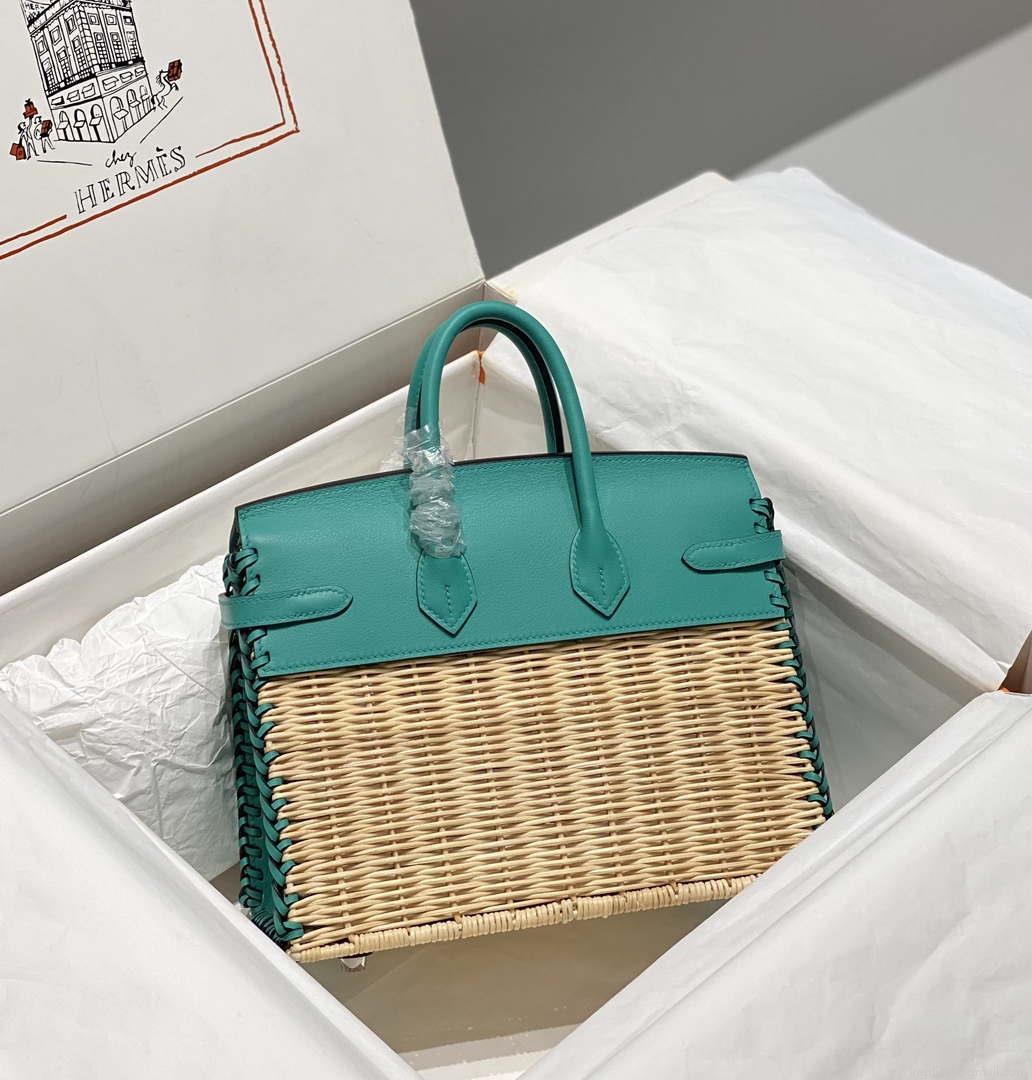 Hermes Picnic Sellier Birkin 25 Barenia Palladium Hardware H21803
