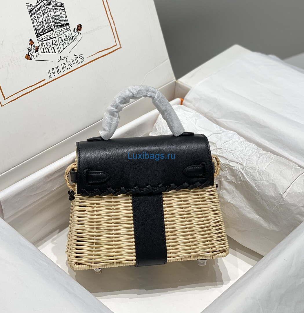 Hermes Picnic Sellier Kelly 22 Barenia Palladium Hardware H21805