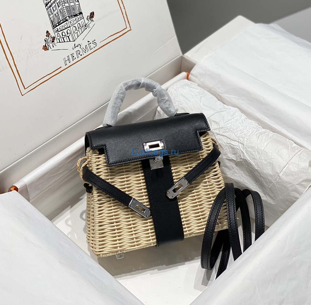 Hermes Picnic Sellier Kelly 22 Barenia Palladium Hardware H21805