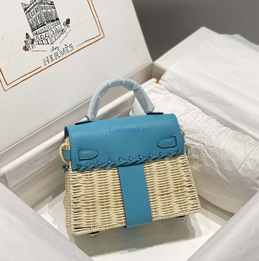 Hermes Picnic Sellier Kelly 22 Barenia Palladium Hardware H21806