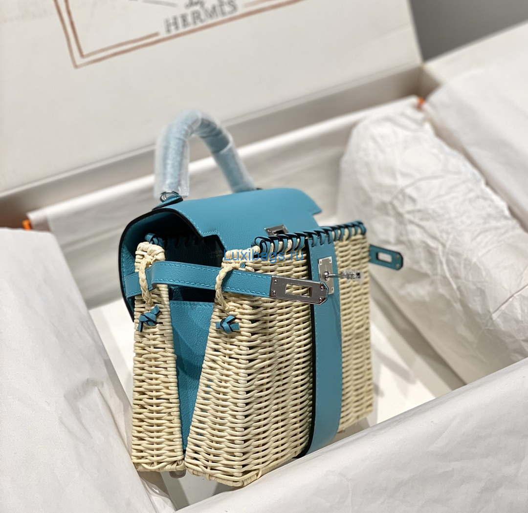 Hermes Picnic Sellier Kelly 22 Barenia Palladium Hardware H21806