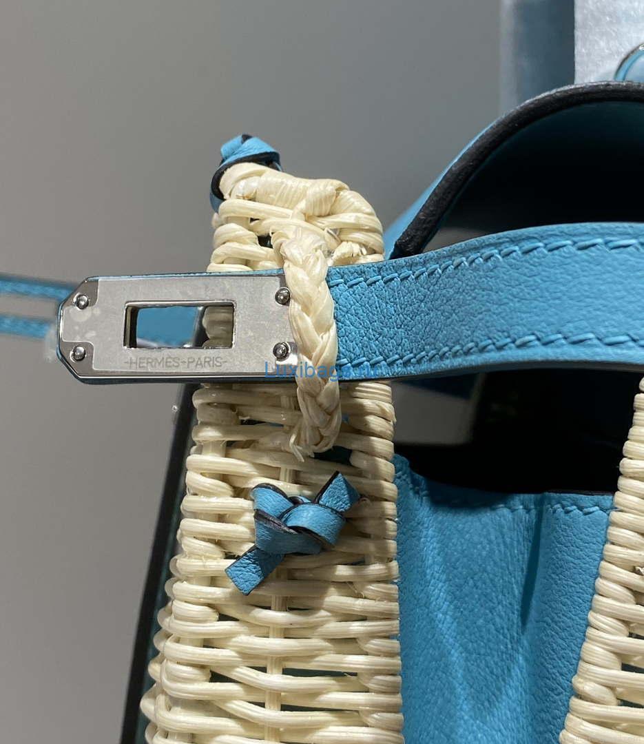 Hermes Picnic Sellier Kelly 22 Barenia Palladium Hardware H21806
