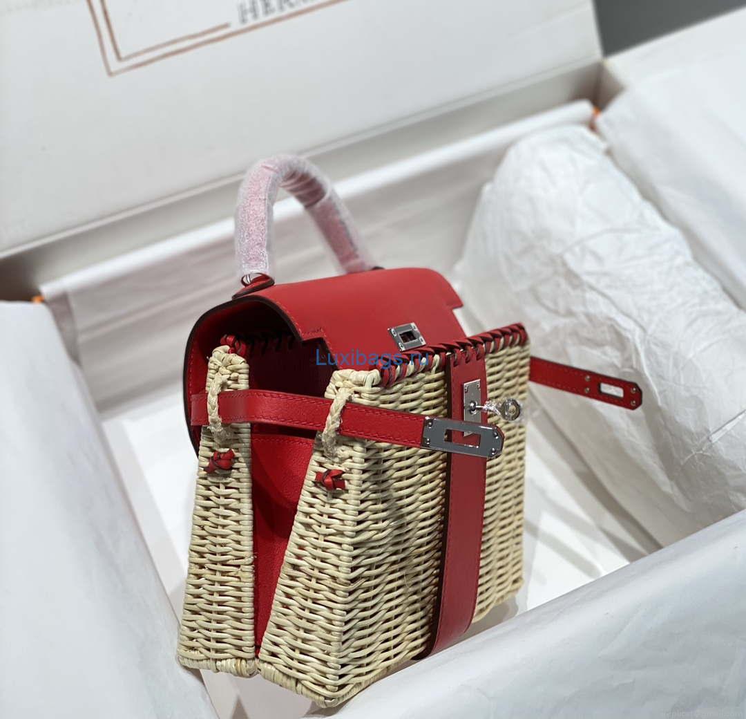 Hermes Picnic Sellier Kelly 22 Barenia Palladium Hardware H21807