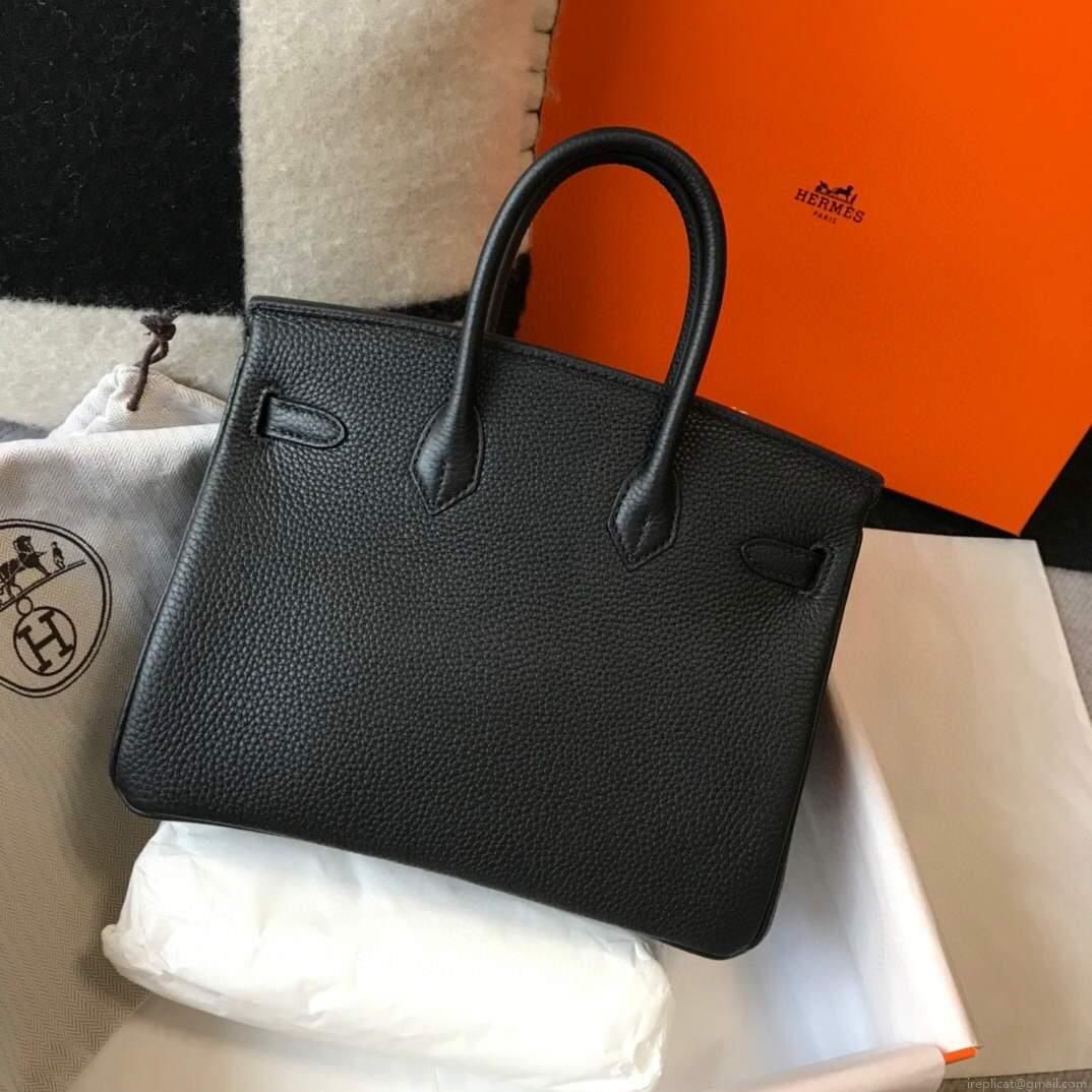 Hermes Birkin Designer Tote Bag Togo Leather 28334 Black