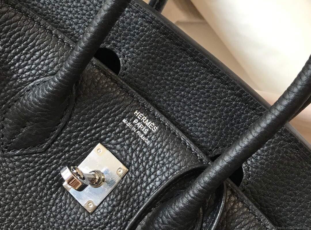 Hermes Birkin Designer Tote Bag Togo Leather 28334 Black