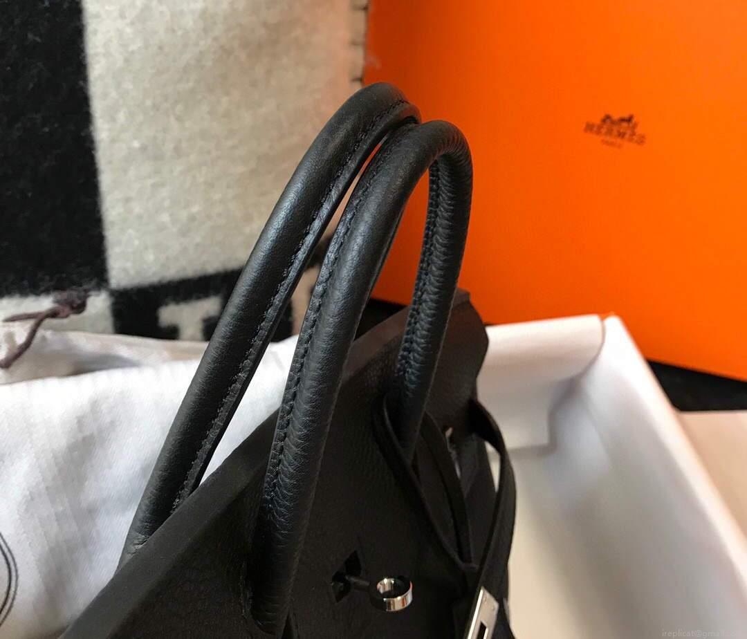 Hermes Birkin Designer Tote Bag Togo Leather 28334 Black