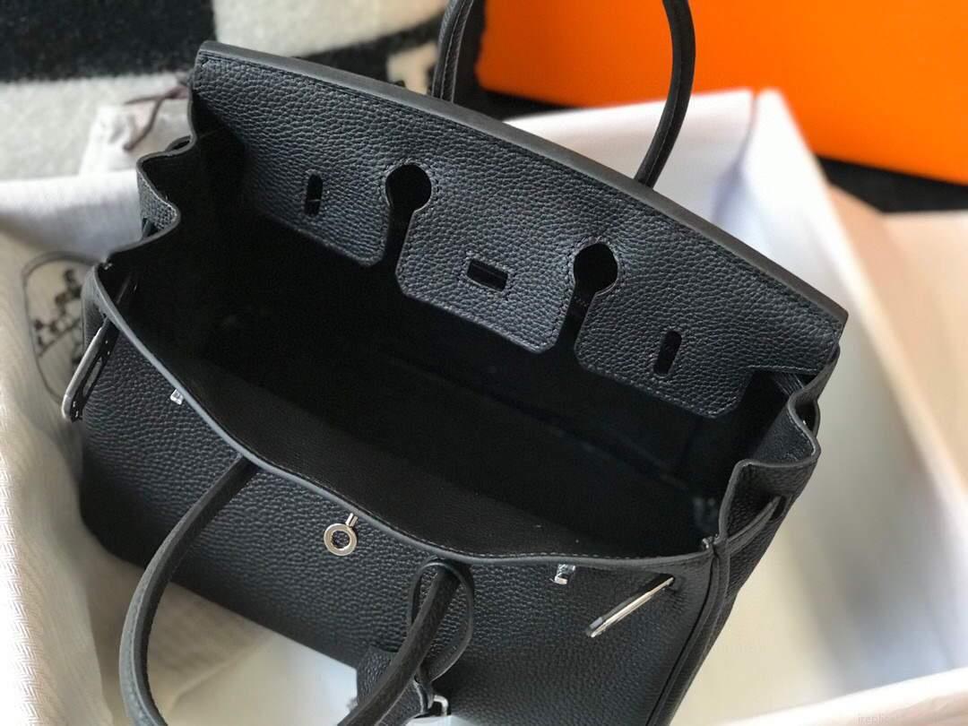 Hermes Birkin Designer Tote Bag Togo Leather 28334 Black