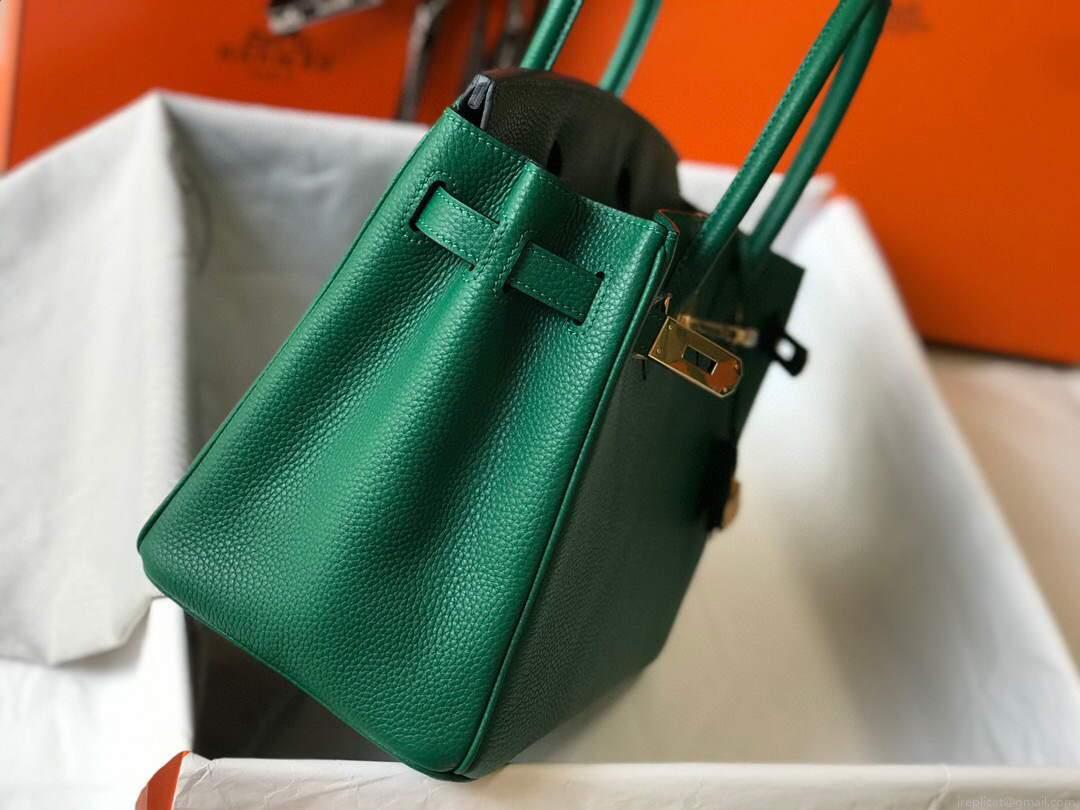 Hermes Birkin Designer Tote Bag Togo Leather 28339 Green
