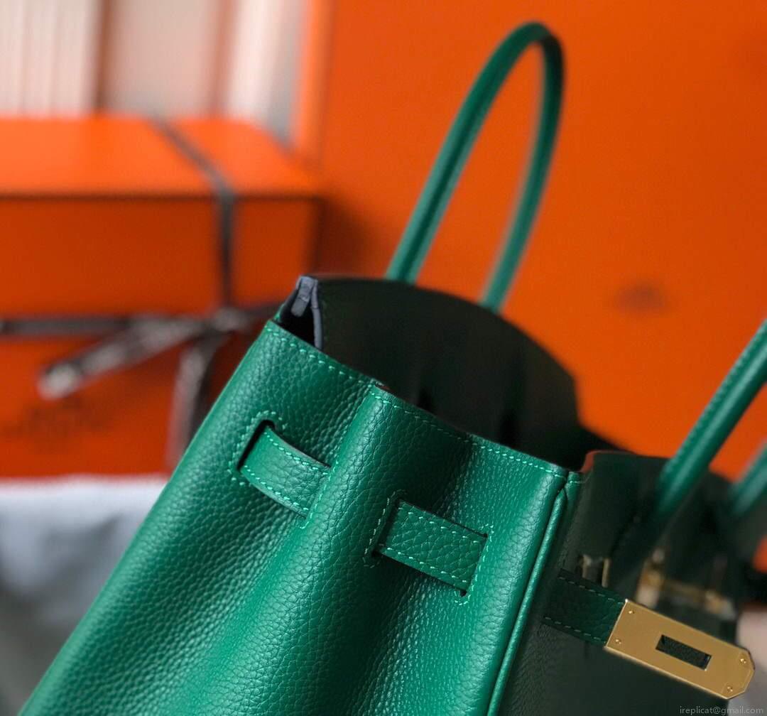 Hermes Birkin Designer Tote Bag Togo Leather 28339 Green