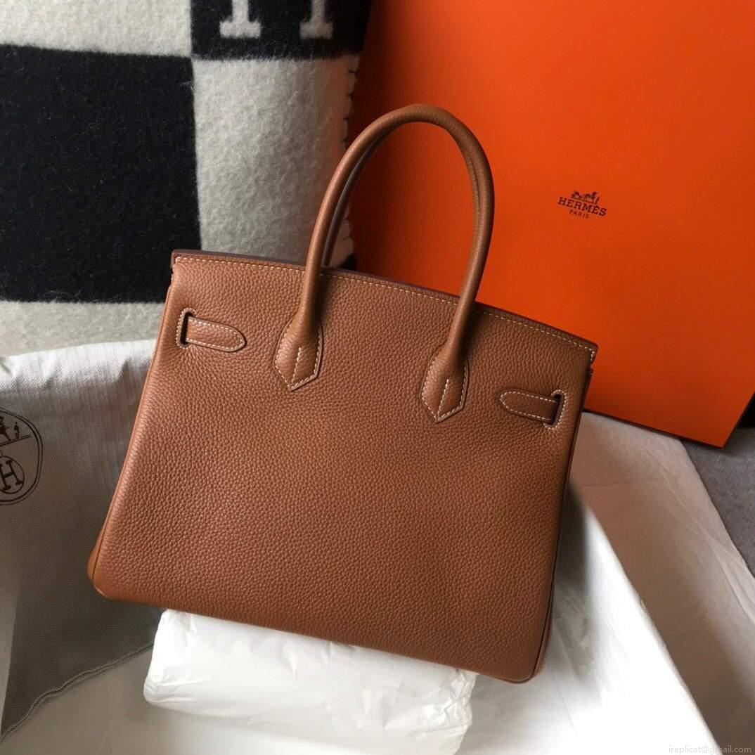 Hermes Birkin Designer Tote Bag Togo Leather 28340 Tan