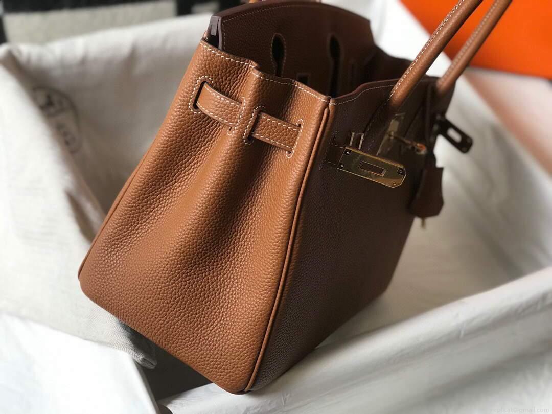 Hermes Birkin Designer Tote Bag Togo Leather 28340 Tan