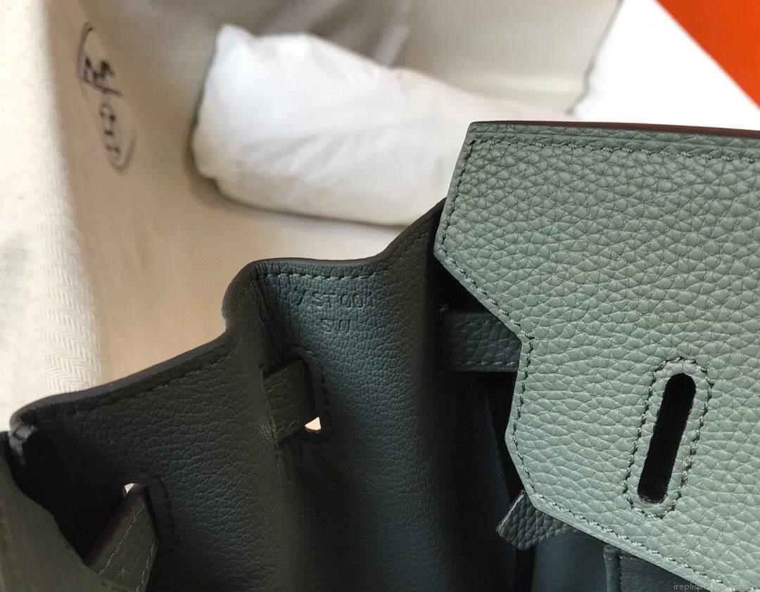 Hermes Birkin Designer Tote Bag Togo Leather 28346 Almond Green