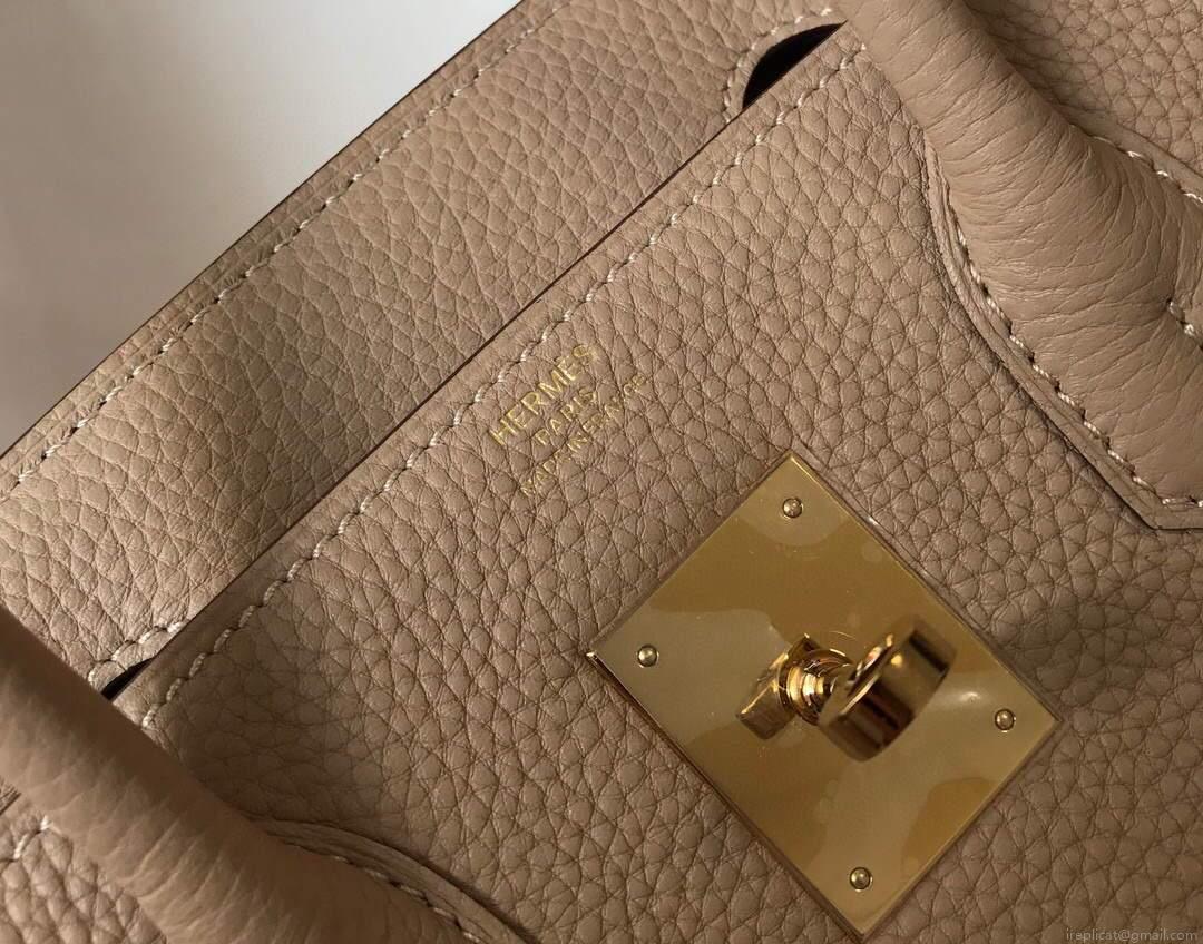 Hermes Birkin Designer Tote Bag Togo Leather 28347 Apricot