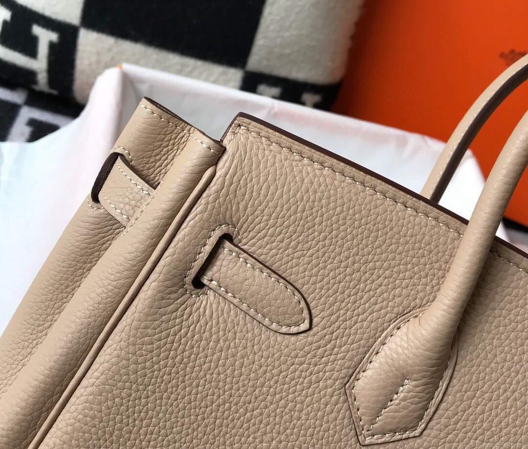 Hermes Birkin Designer Tote Bag Togo Leather 28347 Apricot