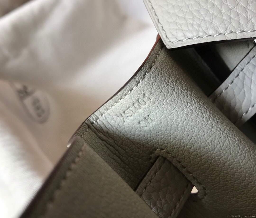 Hermes Birkin Designer Tote Bag Togo Leather 28348 White