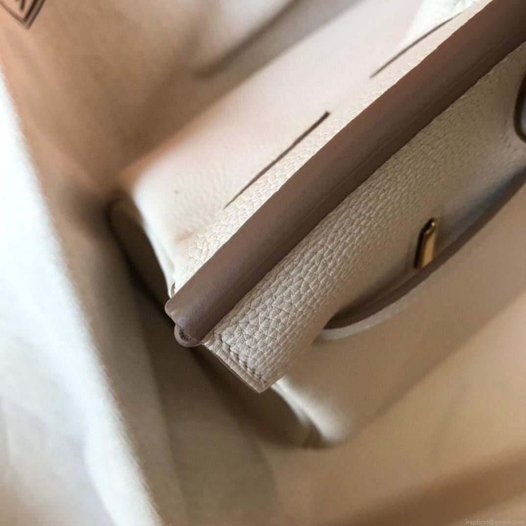 Hermes Birkin Handbags Designer Hermes Tote Bag Togo Leather 28331 White