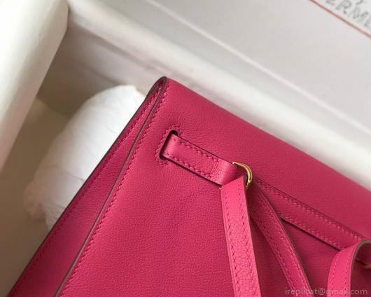 Hermes Kelly Danse 22cm Leather Bag 20351 Plum