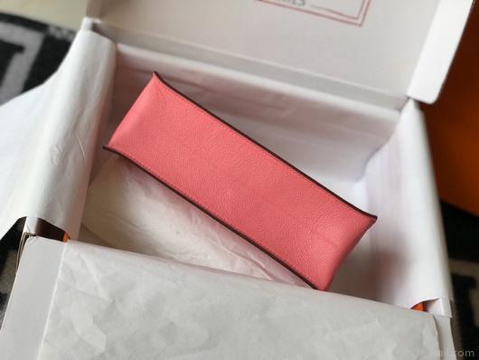 Hermes Kelly Danse 22cm Leather Bag 20359 Pink