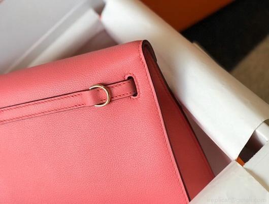 Hermes Kelly Danse 22cm Leather Bag 20359 Pink