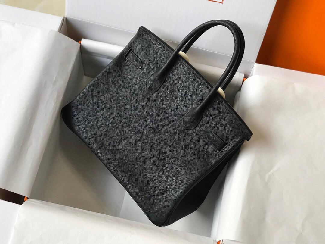 Hermes Birkin Designer Tote Bag Epsom Leather 28353 Black