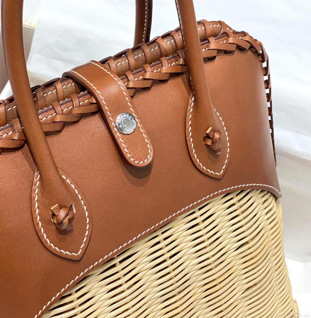 Hermes Picnic Bolide Barenia Palladium Hardware H21809