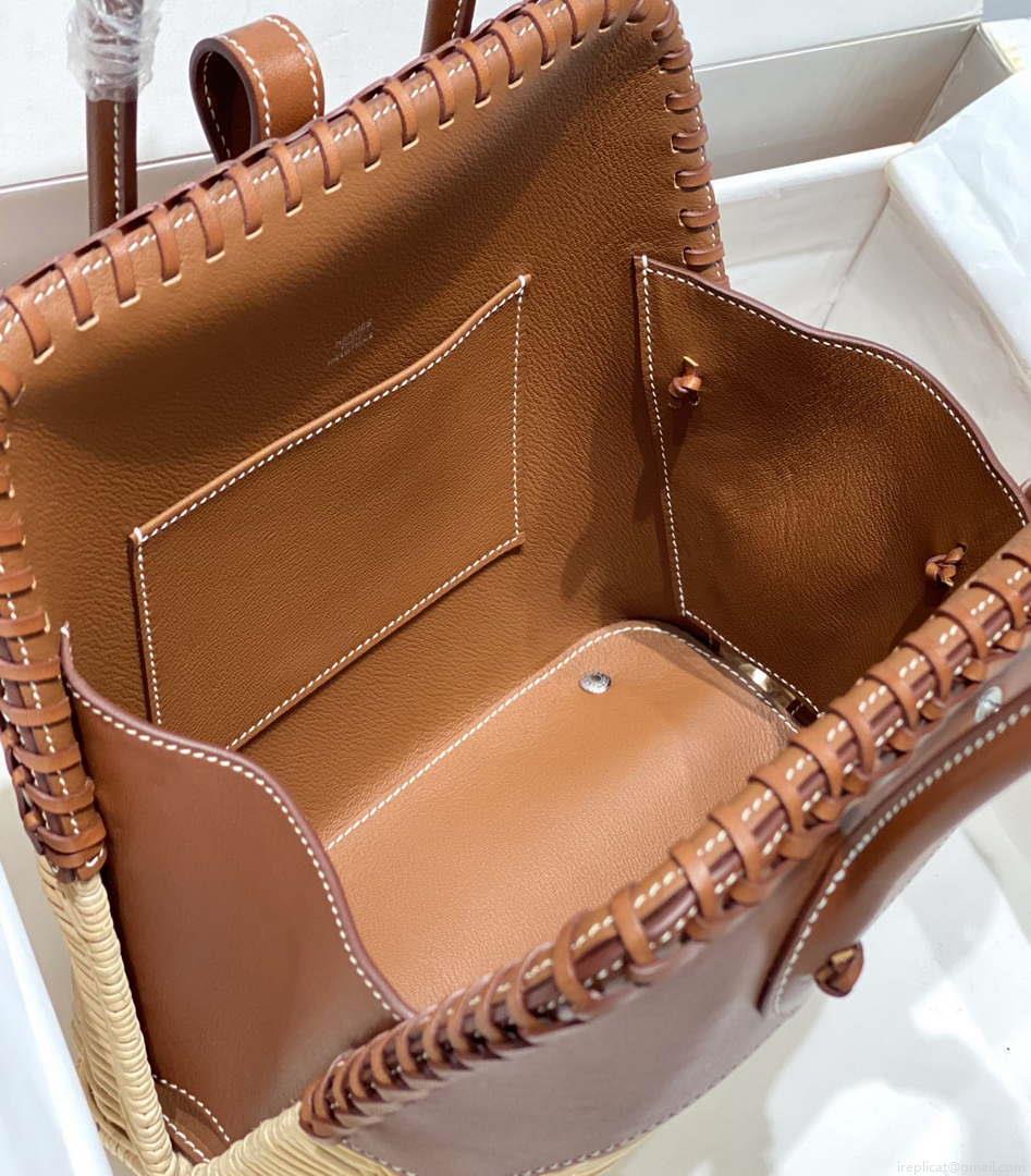 Hermes Picnic Bolide Barenia Palladium Hardware H21809