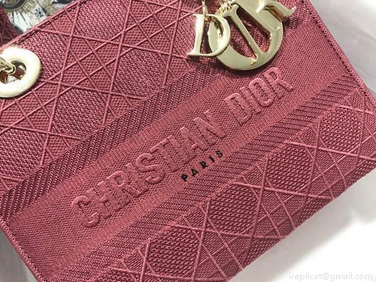Dior M0565 Lady Dior Medium Tote Bag M950 Red