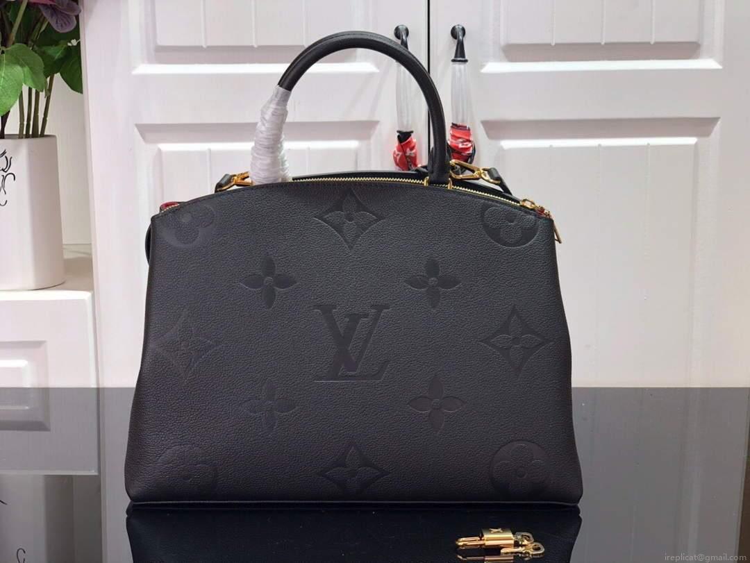 LV M45811 Louis Vuitton Grand Palais Monogram Tote Bag Black M45833