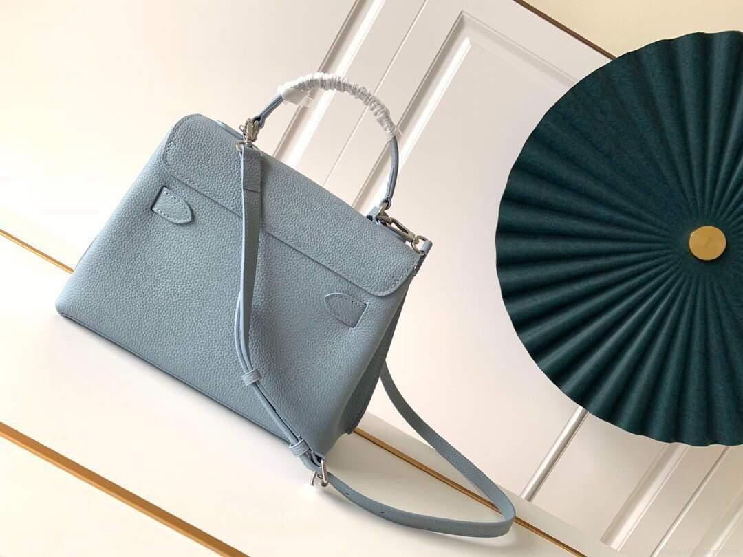 LV M56321 Louis Vuitton Lockme Ever BB Handbag M56645 Olympe Blue