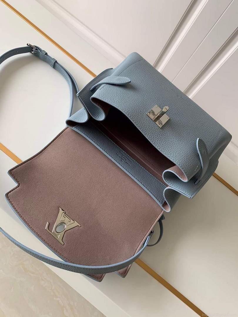 LV M56321 Louis Vuitton Lockme Ever BB Handbag M56645 Olympe Blue