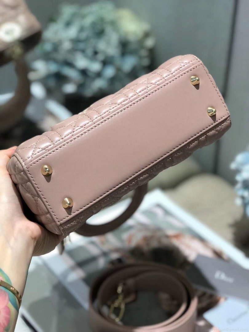 Dior Small Lady My ABCDior Bag Lambskin M0538 Light Pink